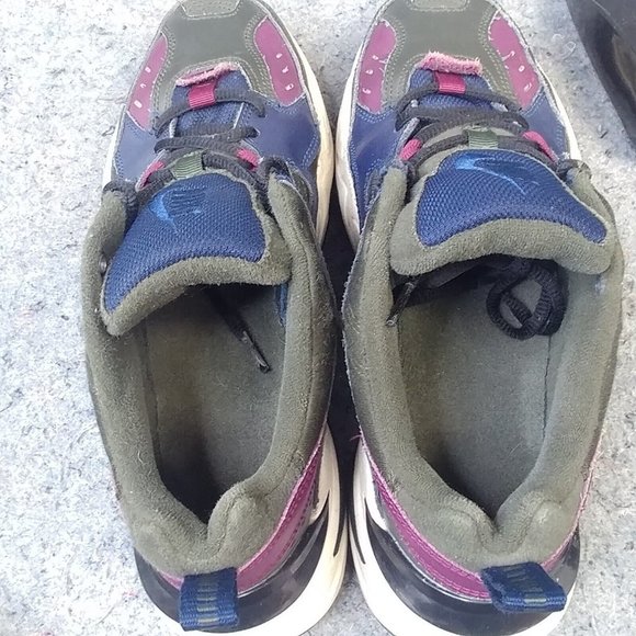 Nike M2K Tekno Mens 7 Shoes Blue Midnight Navy Bordeaux Sequoia AV4789-401 - Picture 7 of 12